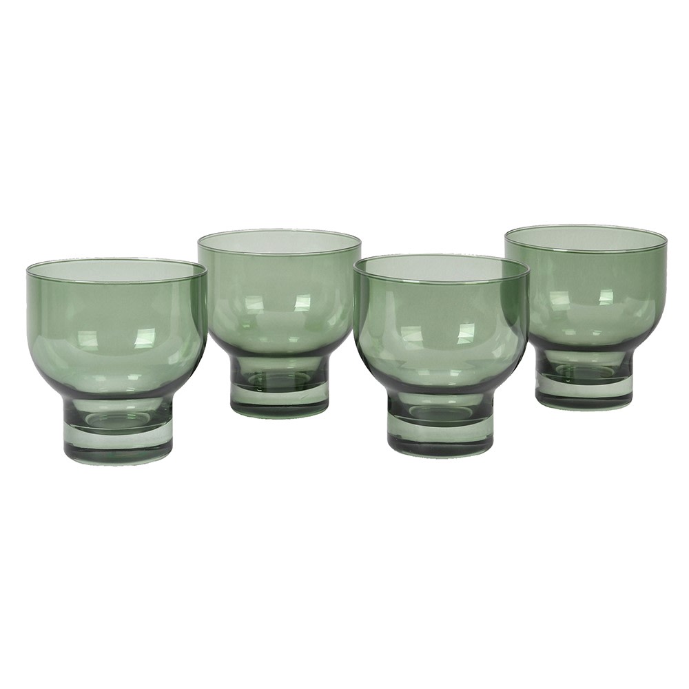 Olive Green Tumbler Glasses