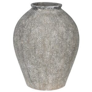 Woven Effect Floor Vase