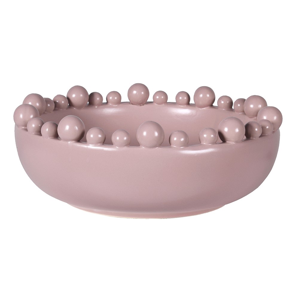 Matt Blush Ceramic Bobble Bowl